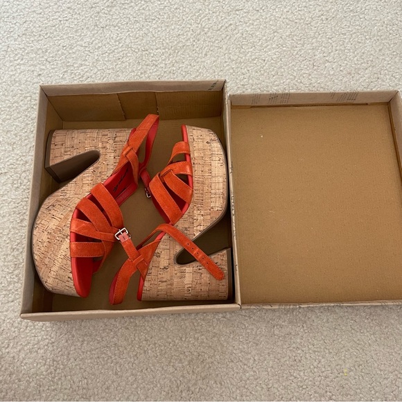 NWT Free People Lisbon MJ Platform Sandals Sunstar - Picture 5 of 12